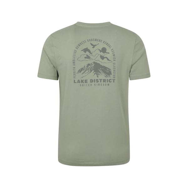 Mountain Warehouse Mens Lake District Back Print Short-Sleeved T-Shirt