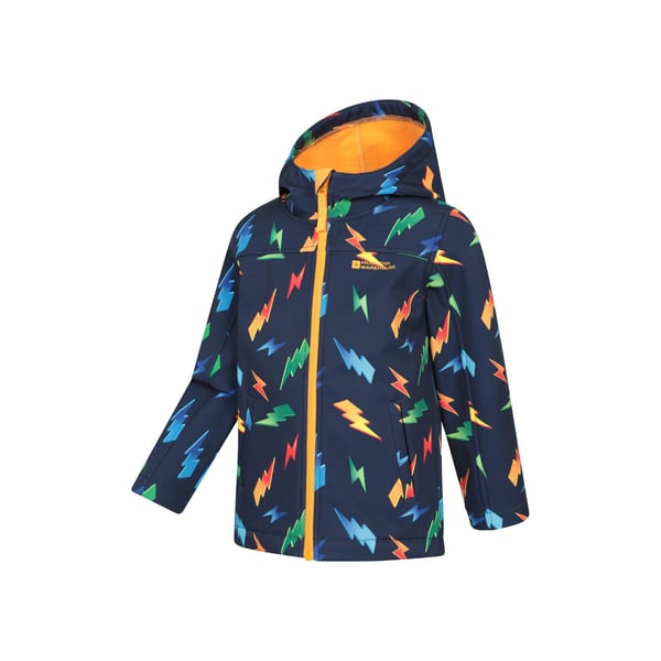 Mountain Warehouse Childrens/Kids Exodus Printed Water Resistant Soft Shell Jacket