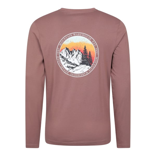 Mountain Warehouse Miesten Circle Mountain Sunset -graafinen pitkähihainen T-paita