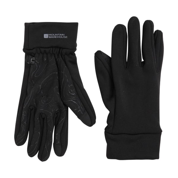 Mountain Warehouse Unisex Adult Grippi Fleece Lined Active Cycling Gloves
