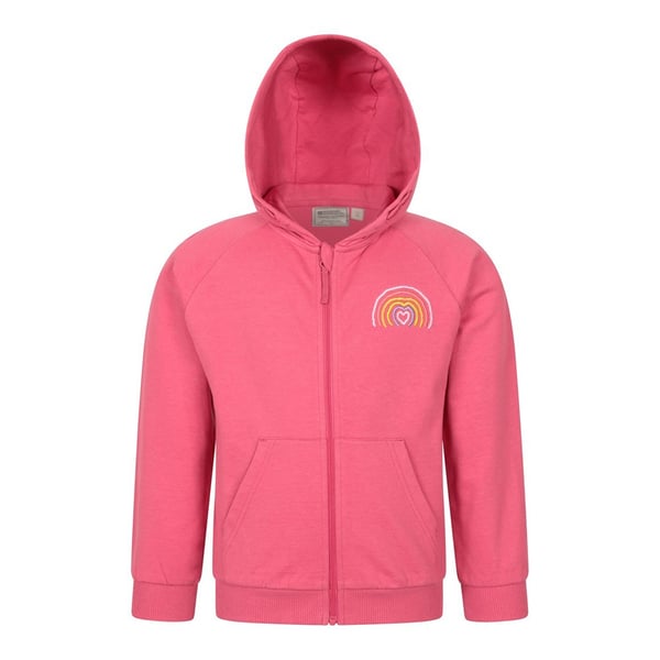 Mountain Warehouse Childrens/Kids Rainbow Heart Full Zip Hoodie