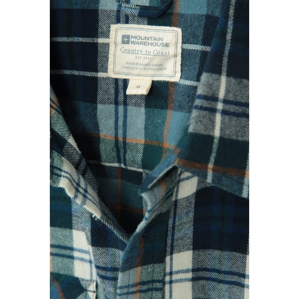 Mountain Warehouse Mens Trace Flannel Shirt (Pack of 2)
