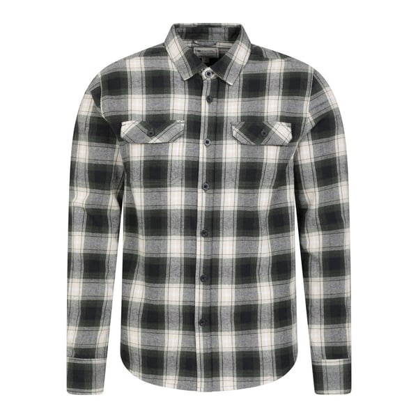 Mountain Warehouse Mens Trace Flannel Shirt (Pack of 2)