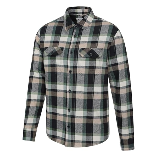 Mountain Warehouse Mens Trace Flannel Shirt (Pack of 2)