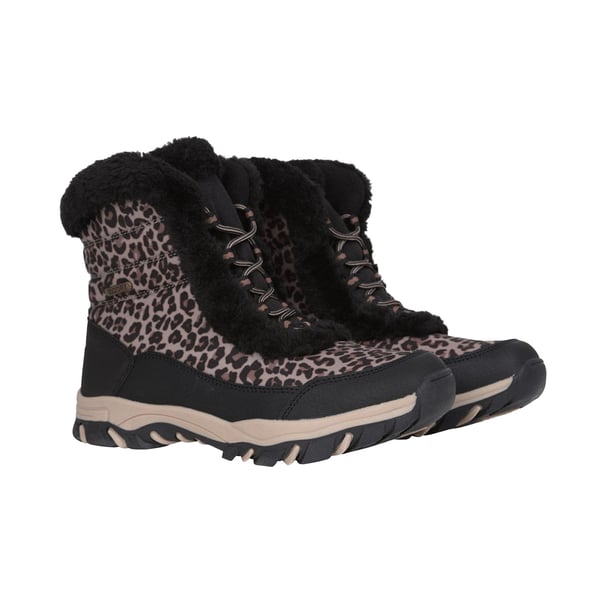 Mountain Warehouse Womens/Ladies Ohio Leopard Print Thermal Snow Boots Mountain Warehouse Womens/Ladies Ohio Leopard Print Thermal Snow Boots