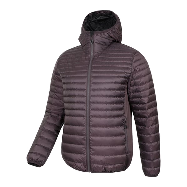 Mountain Warehouse Mens Hybrid Extreme Featherweight Down Filled Hooded Jacket