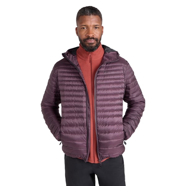 Mountain Warehouse Mens Hybrid Extreme Featherweight Down Filled Hooded Jacket