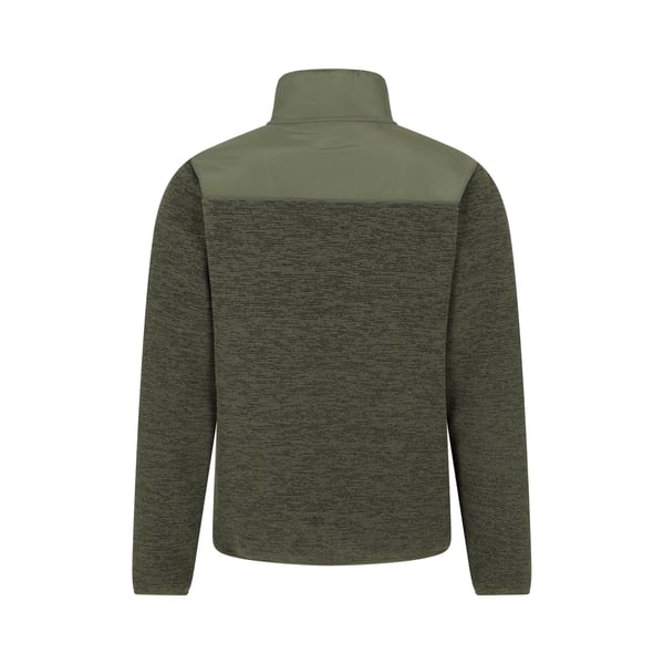 Mountain Warehouse Mens Hayfield Faux Fur Lined Full Zip Fleece Top