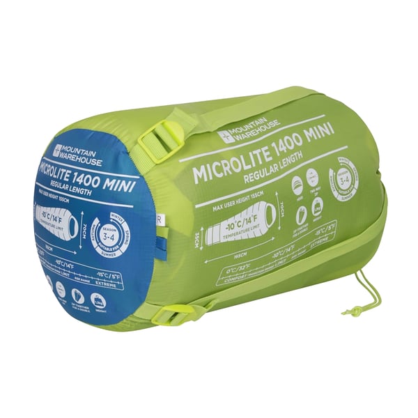 Mountain Warehouse Childrens/Kids Microlite 1400 Sleeping Bag