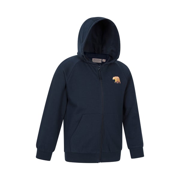 Mountain Warehouse Childrens/Kids Walking Bear Full Zip Drawstring Hoodie