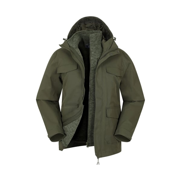 Mountain Warehouse Mens Rushes 3 in 1 Waterproof Jacket