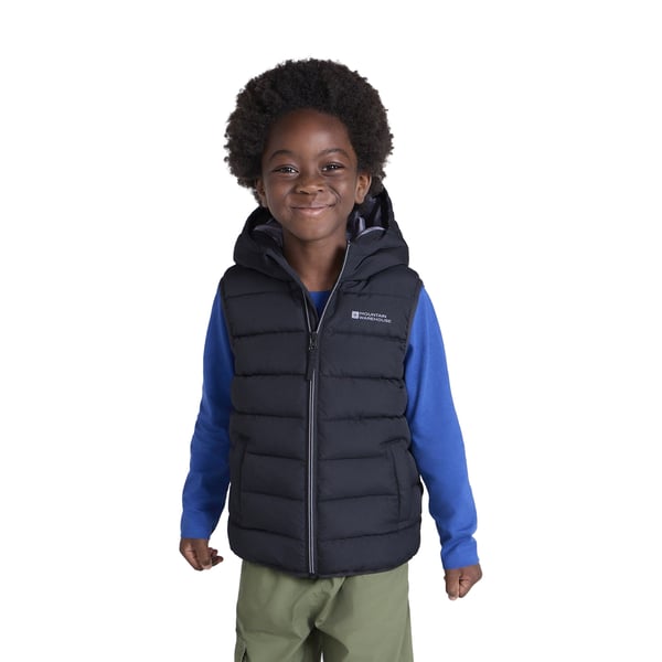 Mountain Warehouse Childrens/Kids Rocko Water Resistant Hooded Sleeveless Body Warmer