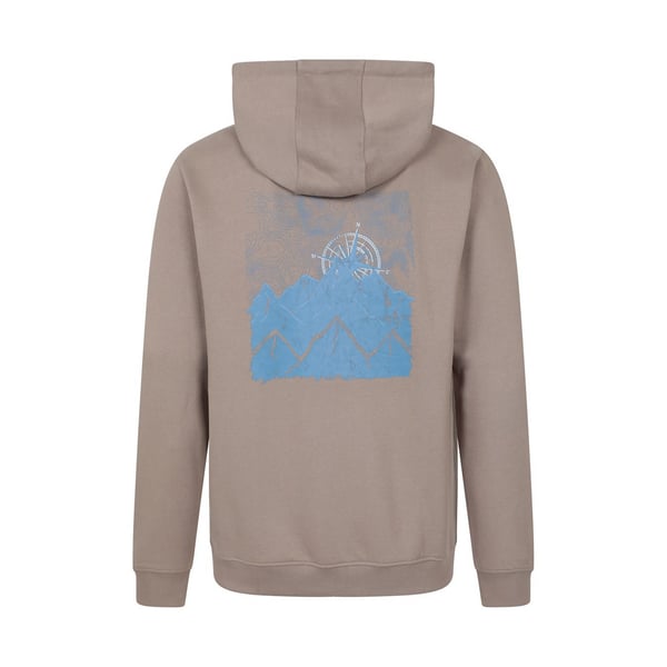 Mountain Warehouse Mens Graphic Textured Full Zip Hoodie