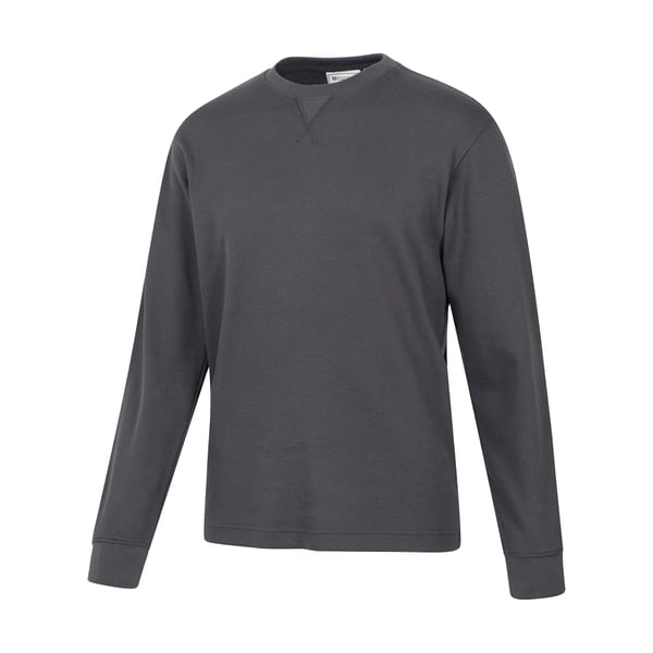 Mountain Warehouse Mens Tillsbury Textured Waffle Crew Neck Long-Sleeved Sweatshirt