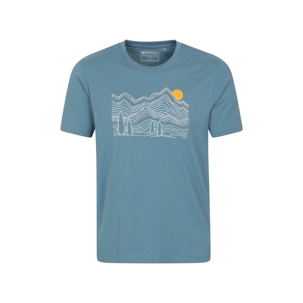 Mountain Warehouse Miesten Linear Luomu T-paita