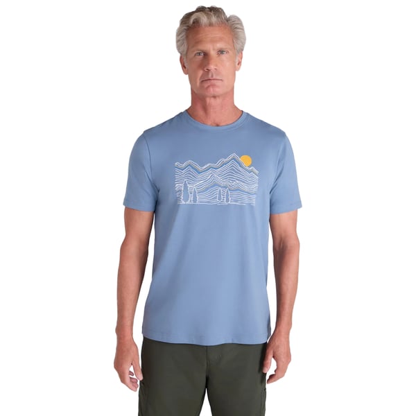 Mountain Warehouse Miesten Linear Luomu T-paita