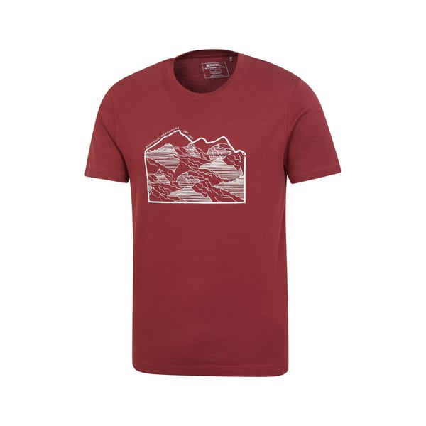 Mountain Warehouse Miesten Linear Luomu T-paita