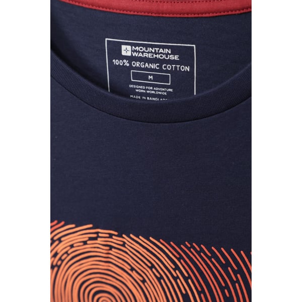 Mountain Warehouse Mens Tidal Wave Organic Cotton T-Shirt
