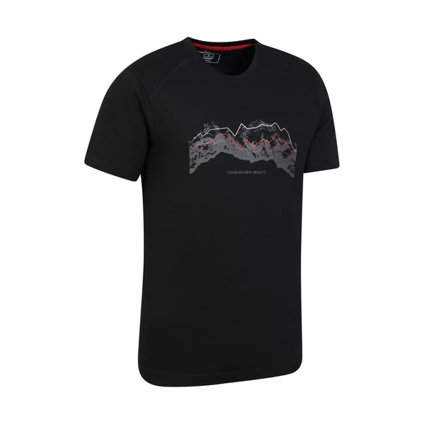 Mountain Warehouse Mens Tech Mountains Organic T-Shirt