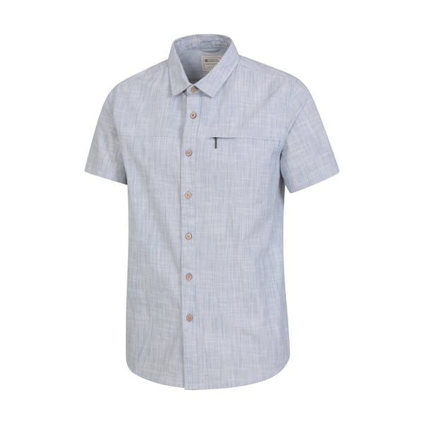 Mountain Warehouse Mens Coconut Slub Short-Sleeved Shirt