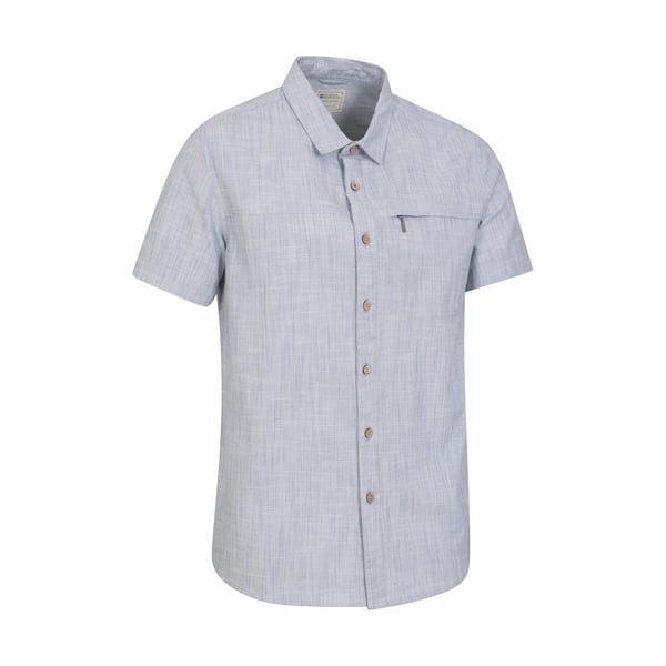 Mountain Warehouse Mens Coconut Slub Short-Sleeved Shirt