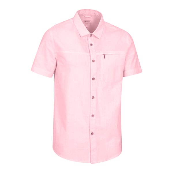 Mountain Warehouse Mens Coconut Slub Short-Sleeved Shirt