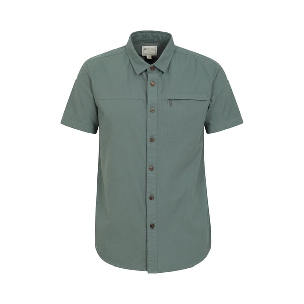 Mountain Warehouse Mens Coconut Slub Short-Sleeved Shirt Mountain Warehouse Mens Coconut Slub Short-Sleeved Shirt