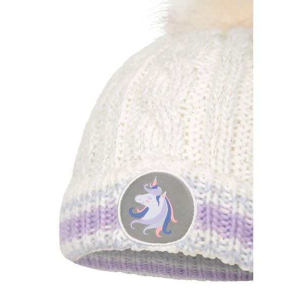 Mountain Warehouse Barn/Kids Unicorn Pom Pom Mössa