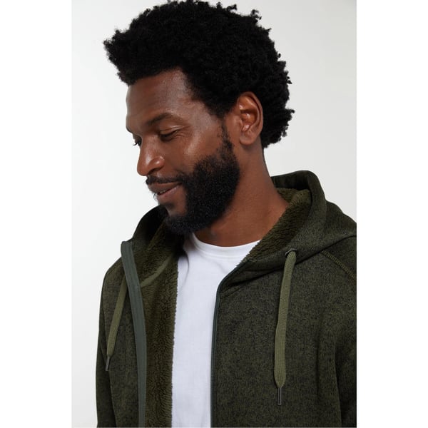 Mountain Warehouse Mens Nevis II Faux Fur Hoodie