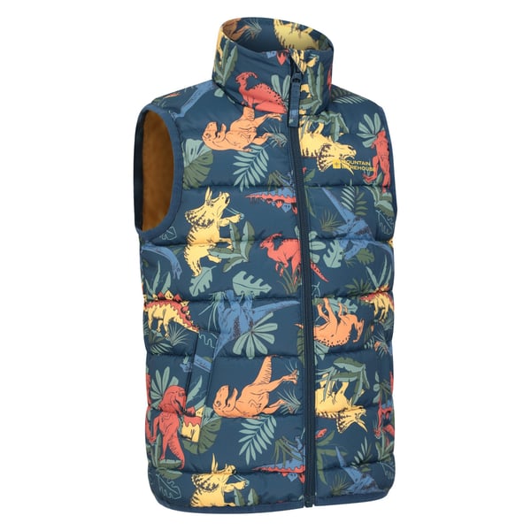 Mountain Warehouse Childrens/Kids Rocko Dinosaur Padded Gilet