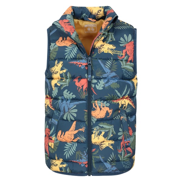Mountain Warehouse Childrens/Kids Rocko Dinosaur Padded Gilet