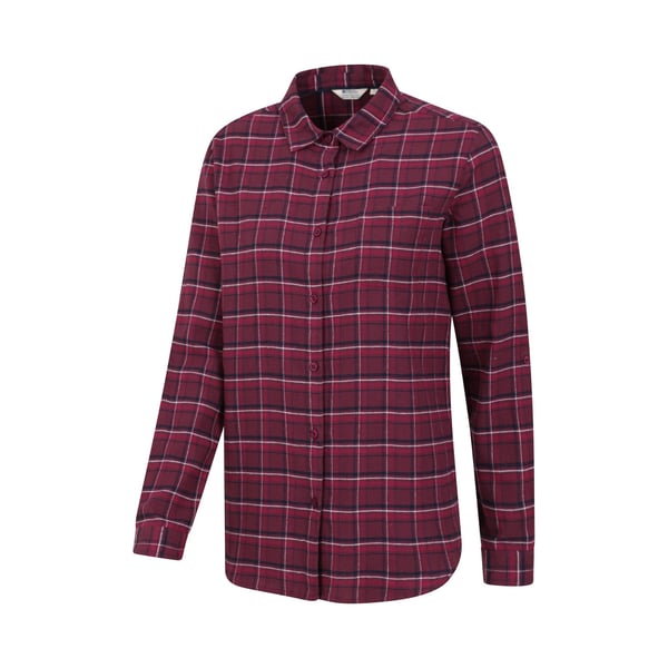 Mountain Warehouse Womens/Ladies Balsam Brushed Flannel Longline Shirt