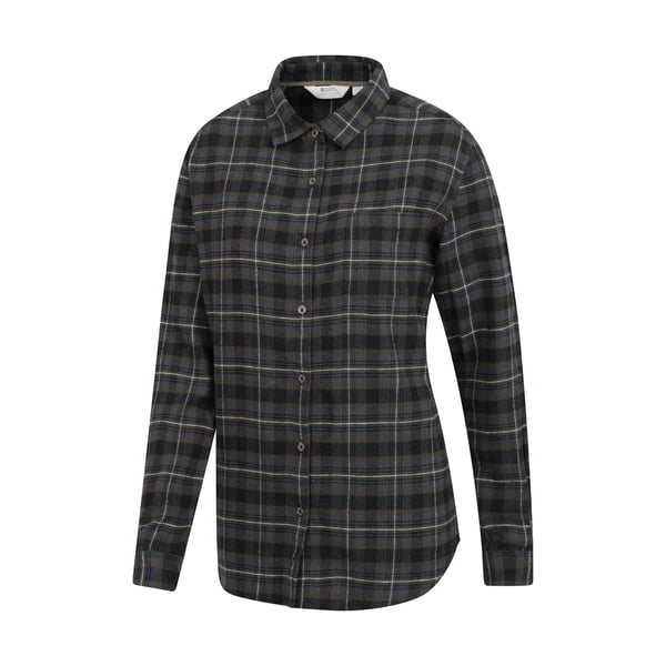 Mountain Warehouse Womens/Ladies Balsam Brushed Flannel Longline Shirt