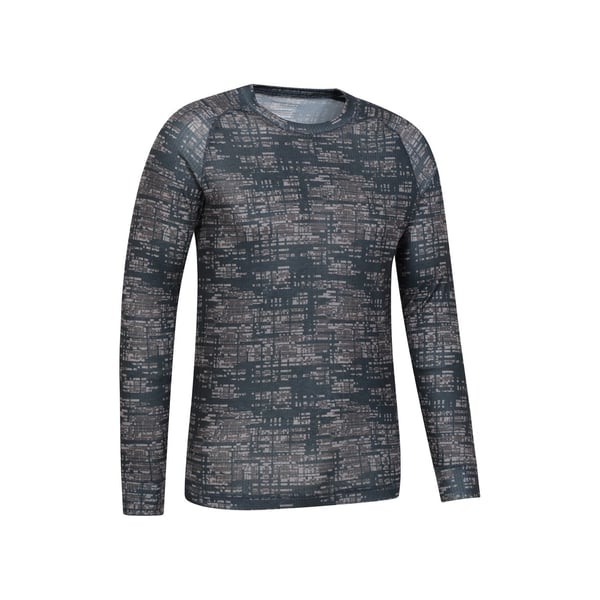 Mountain Warehouse Mens Talus Printed Long-Sleeved Thermal Top