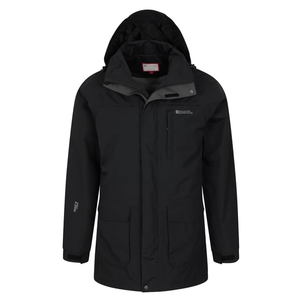 Mountain Warehouse Mens Glacier II Long Waterproof Jacket