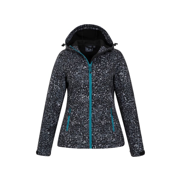 Mountain Warehouse Womens/Ladies Exodus Animal Print Water Resistant Soft Shell Jacket