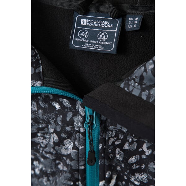 Mountain Warehouse Womens/Ladies Exodus Animal Print Water Resistant Soft Shell Jacket