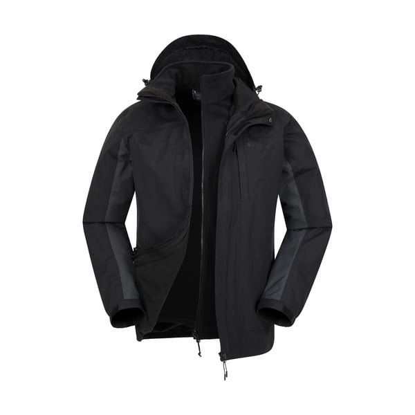 Mountain Warehouse Mens Thunderstorm 3 in 1 Waterproof Jacket