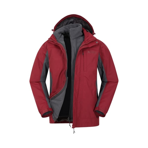 Mountain Warehouse Mens Thunderstorm 3 in 1 Waterproof Jacket