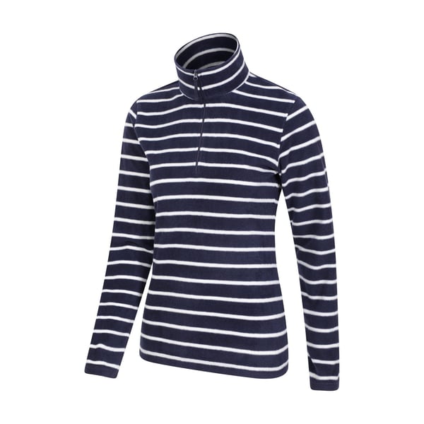Mountain Warehouse Womens/Ladies Camber Striped Half Zip Fleece Top