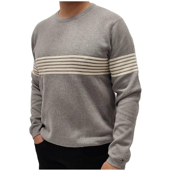 Tommy Hilfiger Herrtröja med kontrastränder, normal passform
