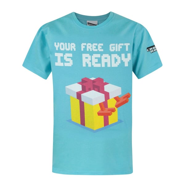 Crossy Road Childrens/Boys Official Free Gift Short Sleeved T-Shirt