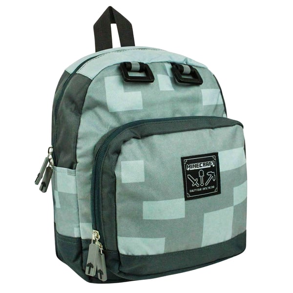 Minecraft Childrens/Kids Official Silver Mini Backpack