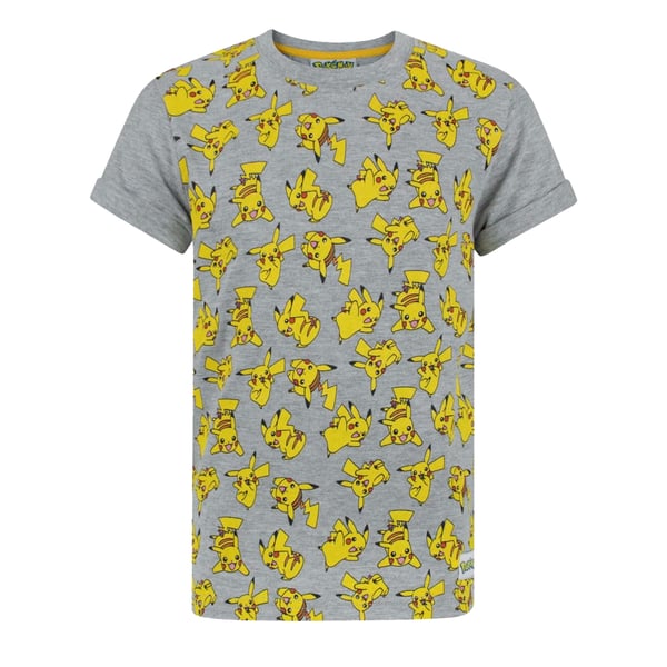 Pokemon Childrens/Boys All-Over Pikachu Design T-Shirt