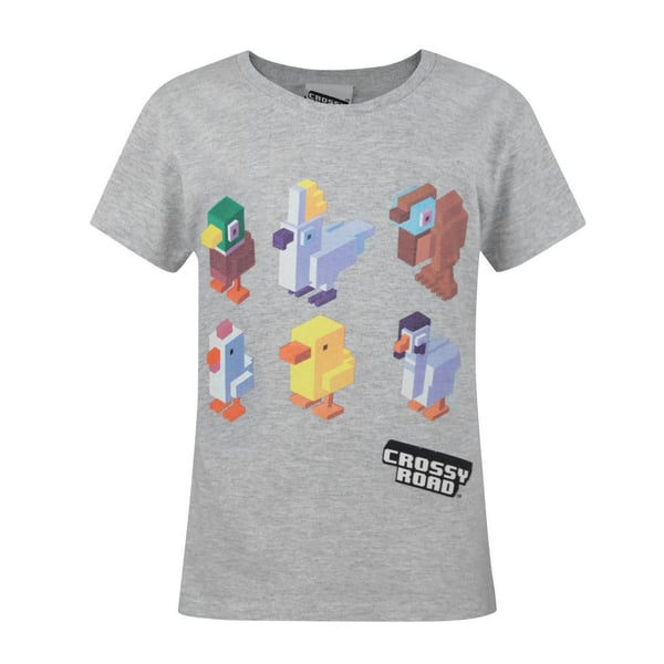 Crossy Road Childrens Girls Characters T-Shirt