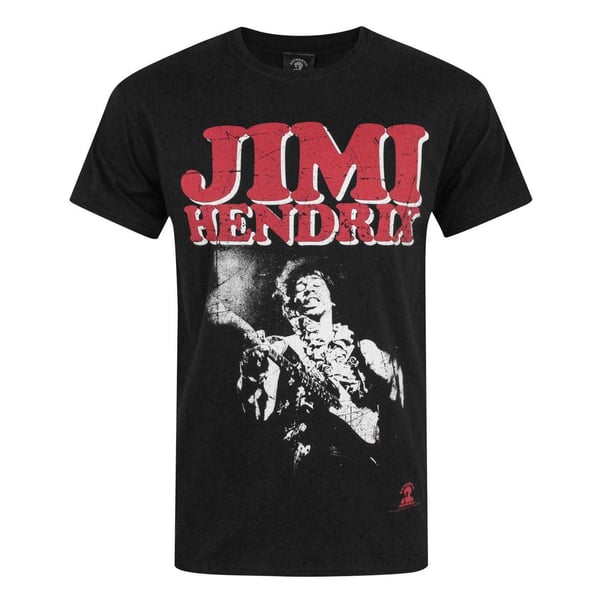 Jimi Hendrix Miesten Block Logo T-paita