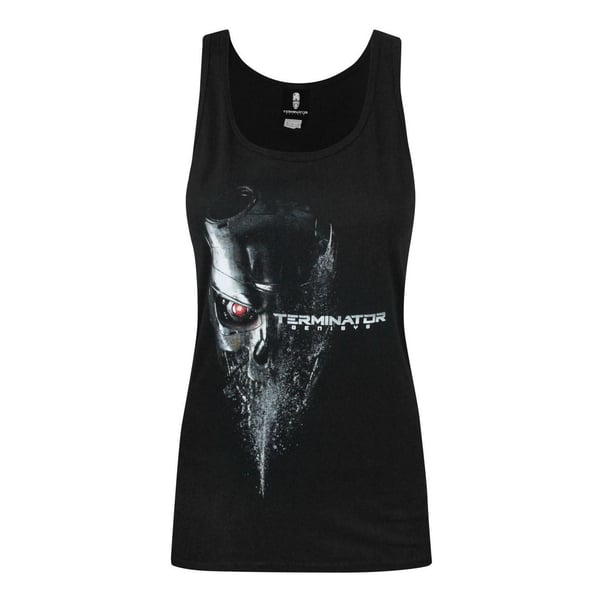 Terminator Kvinder/Damer Genisys Logo ærmeløs vest uden ærmer