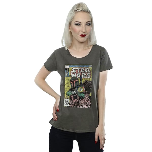 Star Wars Womens/Ladies Boba Fett Comic T-Shirt
