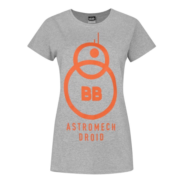 Star Wars Dame/kvinde The Force Awakens BB-8 Astromech Droid T-shirt