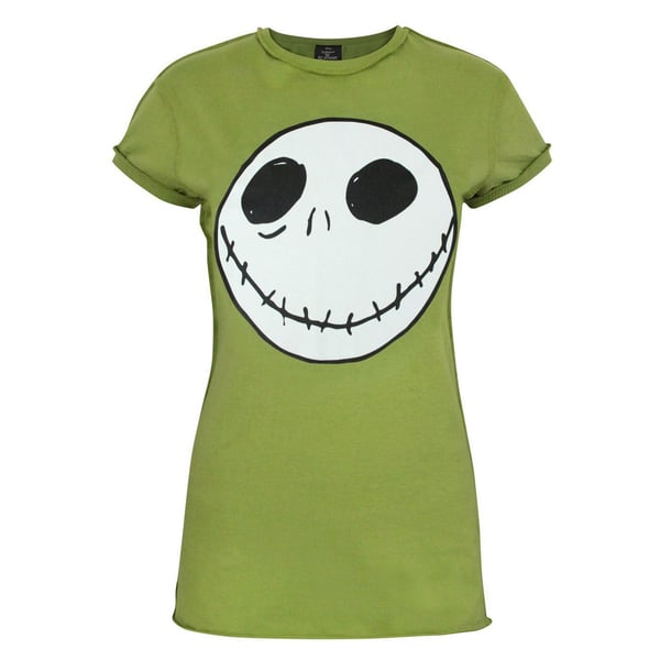 Nightmare Before Christmas Dame/Dame Jack T-shirt med omvendt søm